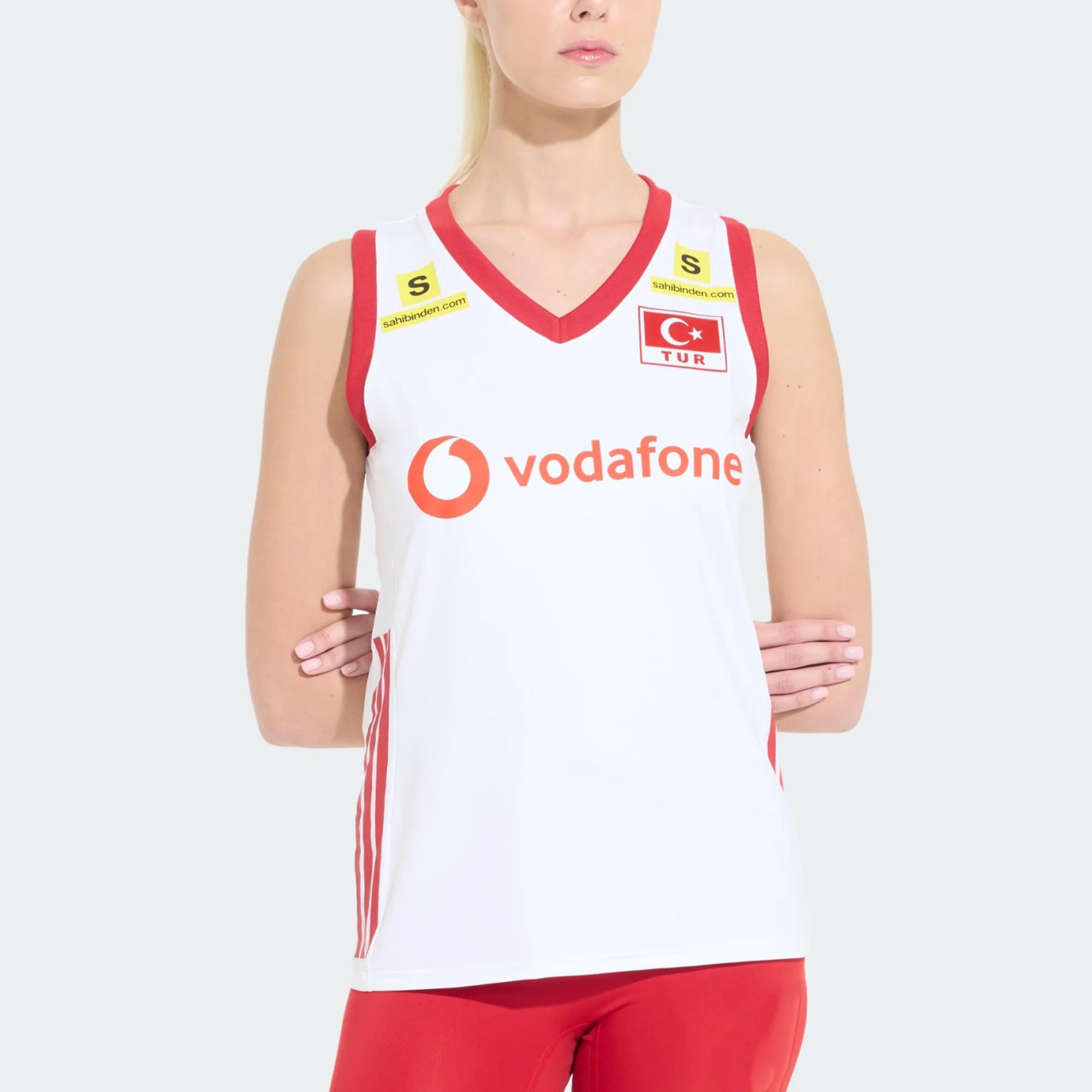 Türkisches Volleyball-Trikot, passendes Familien-Outfit, ärmelloses Sport-Tanktop für Herren und Damen, rot, atmungsaktiv, für das Training, 2026 – Detail 5