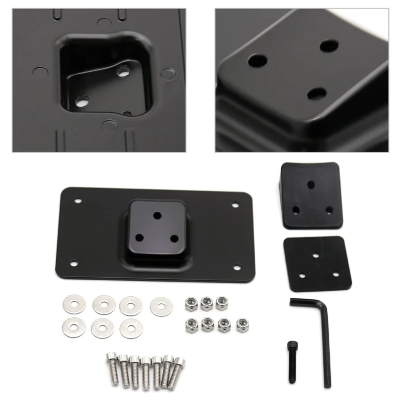 Motorbike Replacement 3 Hole Laydown License Plate Mounting Bracket Kit Motorcycle Accessory Fit for 883 1200 40GF