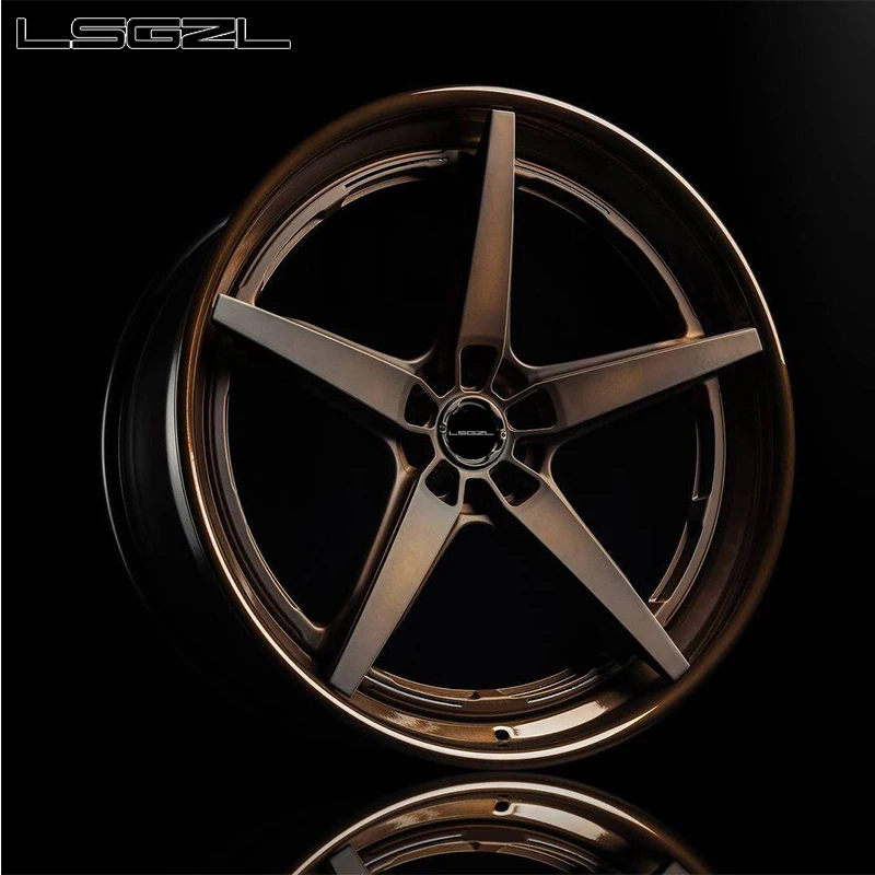 lsgzl forged 2-piece custom concave 5x114.3 5x130 for . C8 Ferrari deep dish alloy rim 16-26 inch luxury car wheel 15