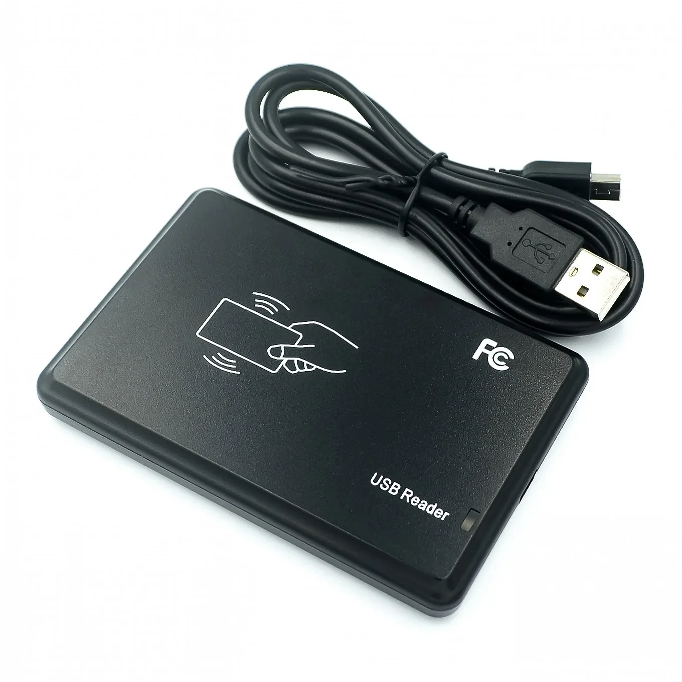 125KHz Black USB Proximity Sensor Smart rfid id Card-Reader EM4100,EM4200,EM4305,T5577,or compatible cards/tags no need driver