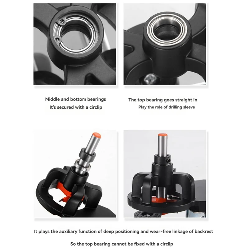 

AT63-35Mm Concealed Cabinet Door Hinge Mounting Jig,Hinge Hole Drilling Tool,Hinge Hole Locator, Cabinet Hinge Drill Bit