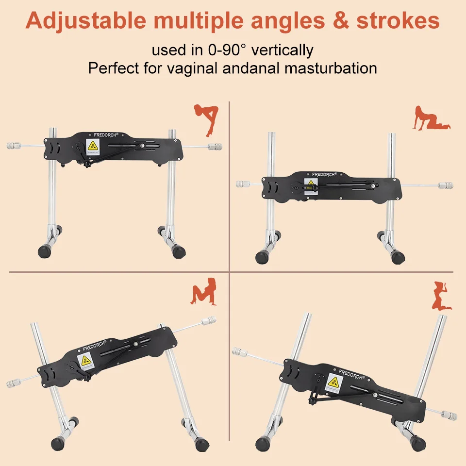Fredorch قوية صامتة 120 واط آلة الجنس APP اللاسلكية التحكم المزدوج للإناث الذكور الحياة الجنسية مع دسار FRH1 آلة الحب الكبار #6
