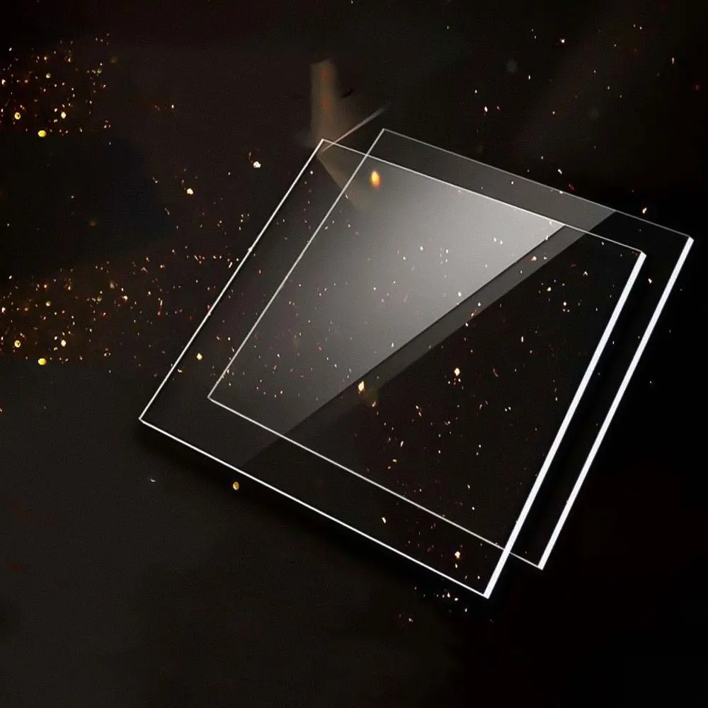 1/3/5 Pcs Acrylic Sheet Clear Cast for LED Light Base Transparent Panel Board with Protective Film Table DIY Display Projects