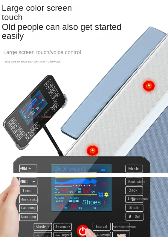 سرير منزلي منزلي ثلاثي الأبعاد يعمل بالتحكم الصوتي عنق الرحم والقطني متعدد الوظائف