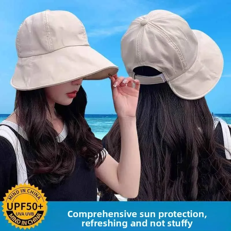

Женская рыболовная кепка для лета, весны и осени, новая модель, солнцезащитная шляпа с защитой для лица, кепка-уточка, корейская версия, универсальная шляпа