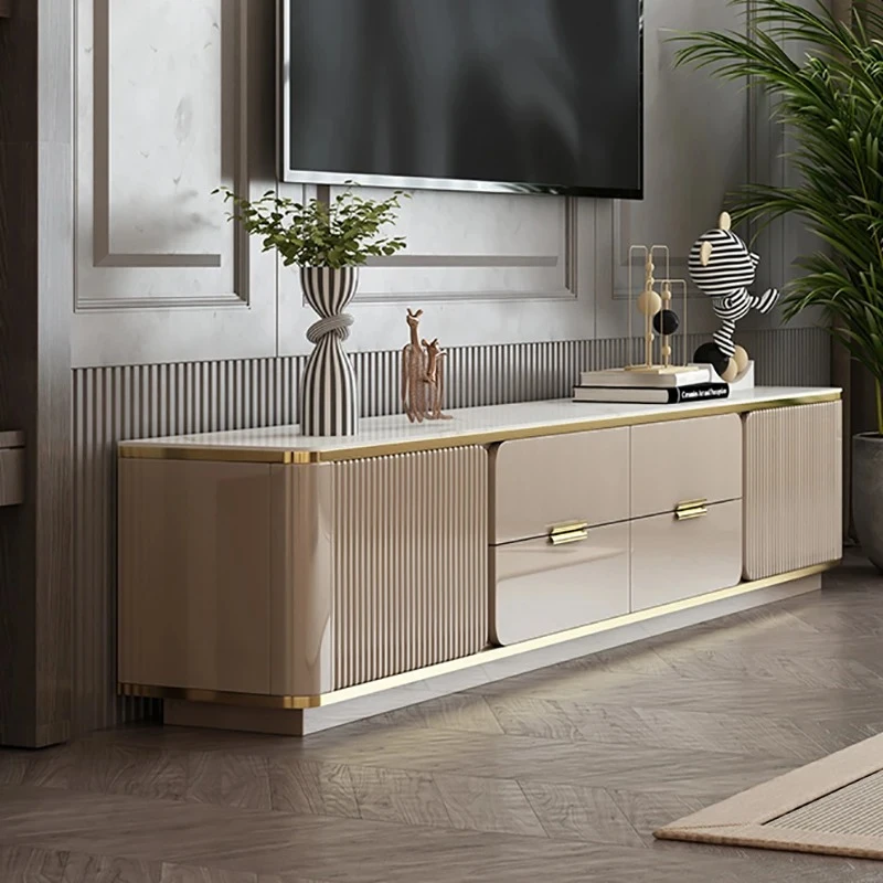 Minimalist TV cabinet personality, simple and unique taste TV cabinet
