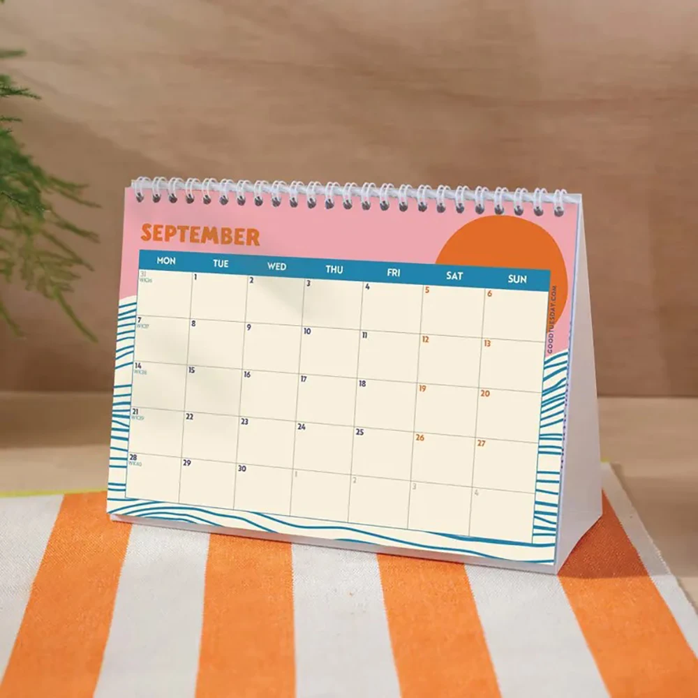 Individueller Schreibtischkalender 2026, Lustig, Anpassbar, Personalisiert, Werbeartikel, Büro, Neujahrsgeschenk, Dekorativ, Digital – Detail 5