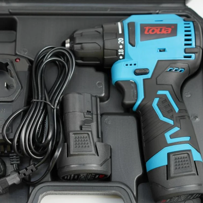 

Toua DBLD120 Battery Powered Cordless Electric Hand Drill Mini for Decoration Carpentry Construction