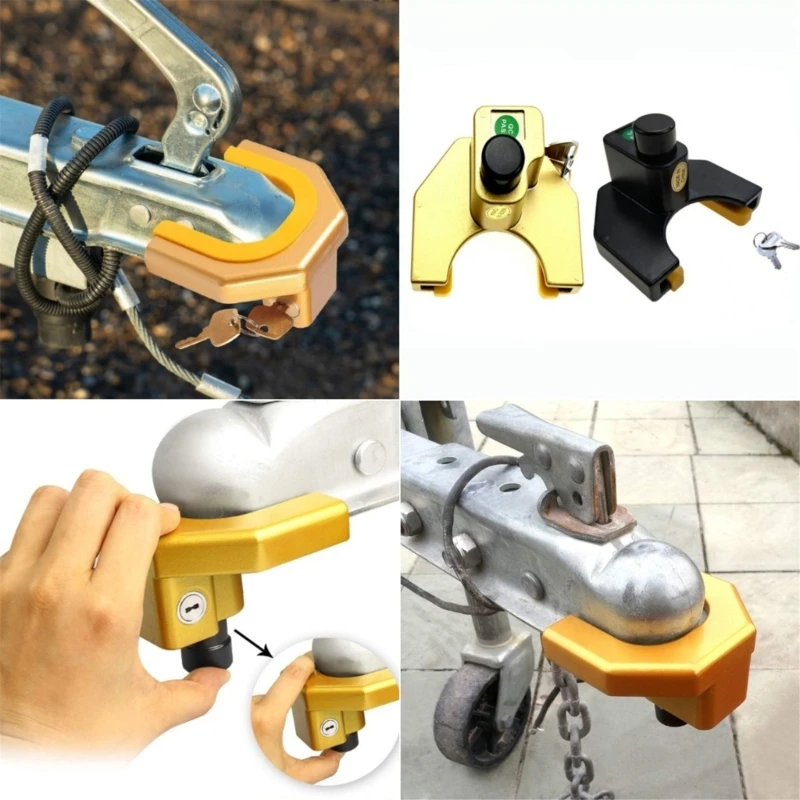 Strong Anti Theft U Lock Adjustable Trailer Ball Lock for Towing Hitch Connection On Vehicle Yacht & Utility Trailers