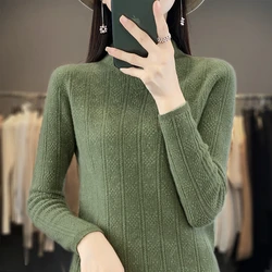 2024 New Fashion Autumn Winter Cashmere Sweater Women Knitted  Sweater Female Cashmere Sweater Women