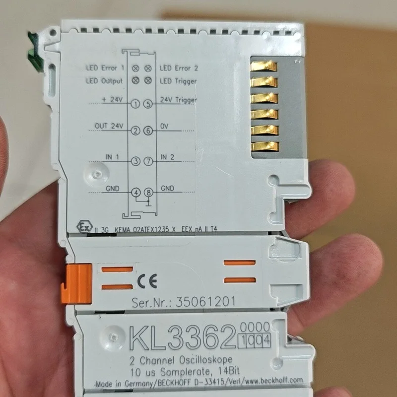 KL3362 2-Channel Oscilloscope Module, Module PLC