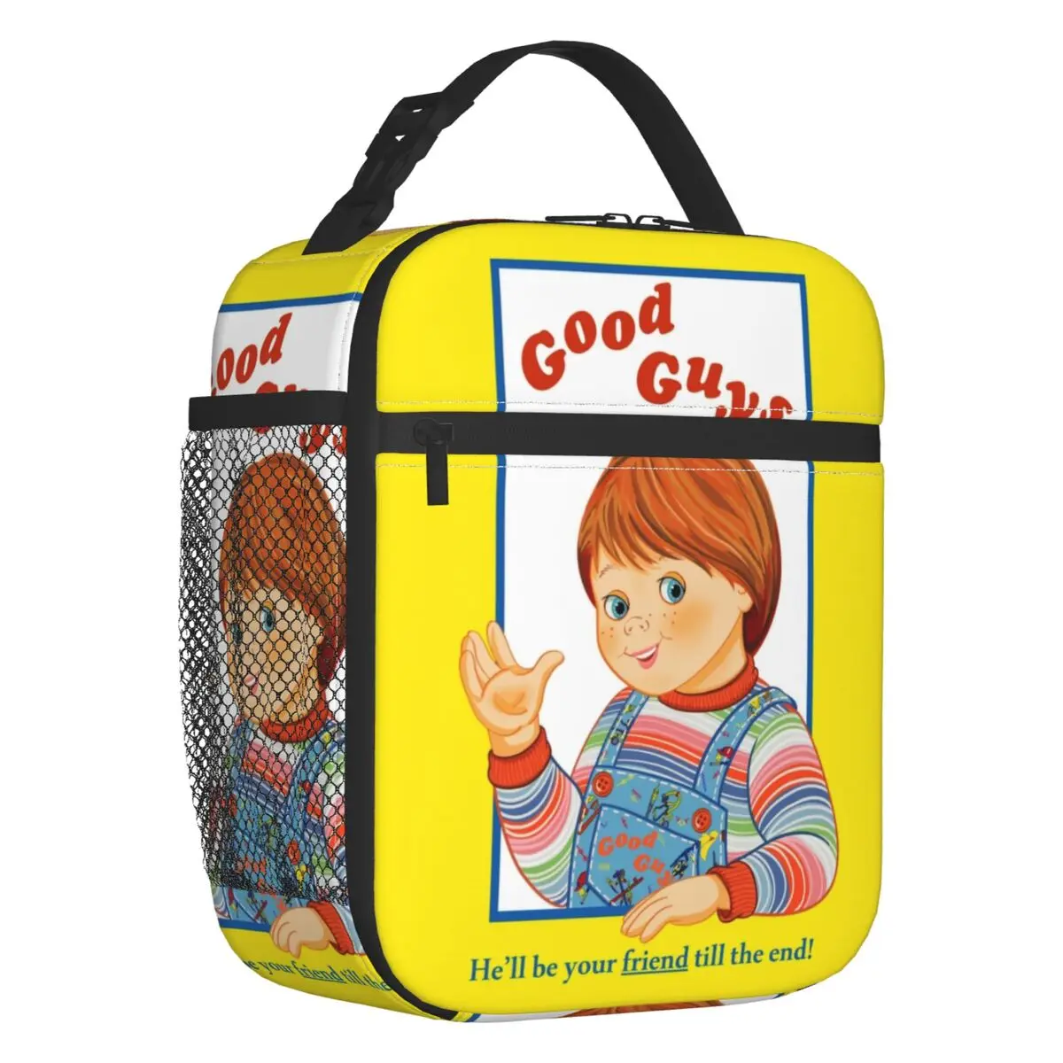 Custom Good Guys Chucky Lunch Bag Men Women Thermal Cooler Child\'s Play Doll Insulated Lunch Box for Student School