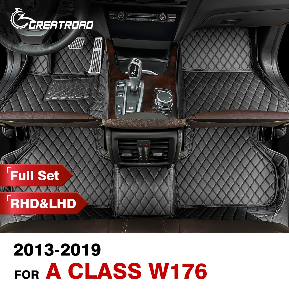 

Car floor mats for BENZ A class W176 2013-2019 Custom foot Pads carpet cover interior accessories