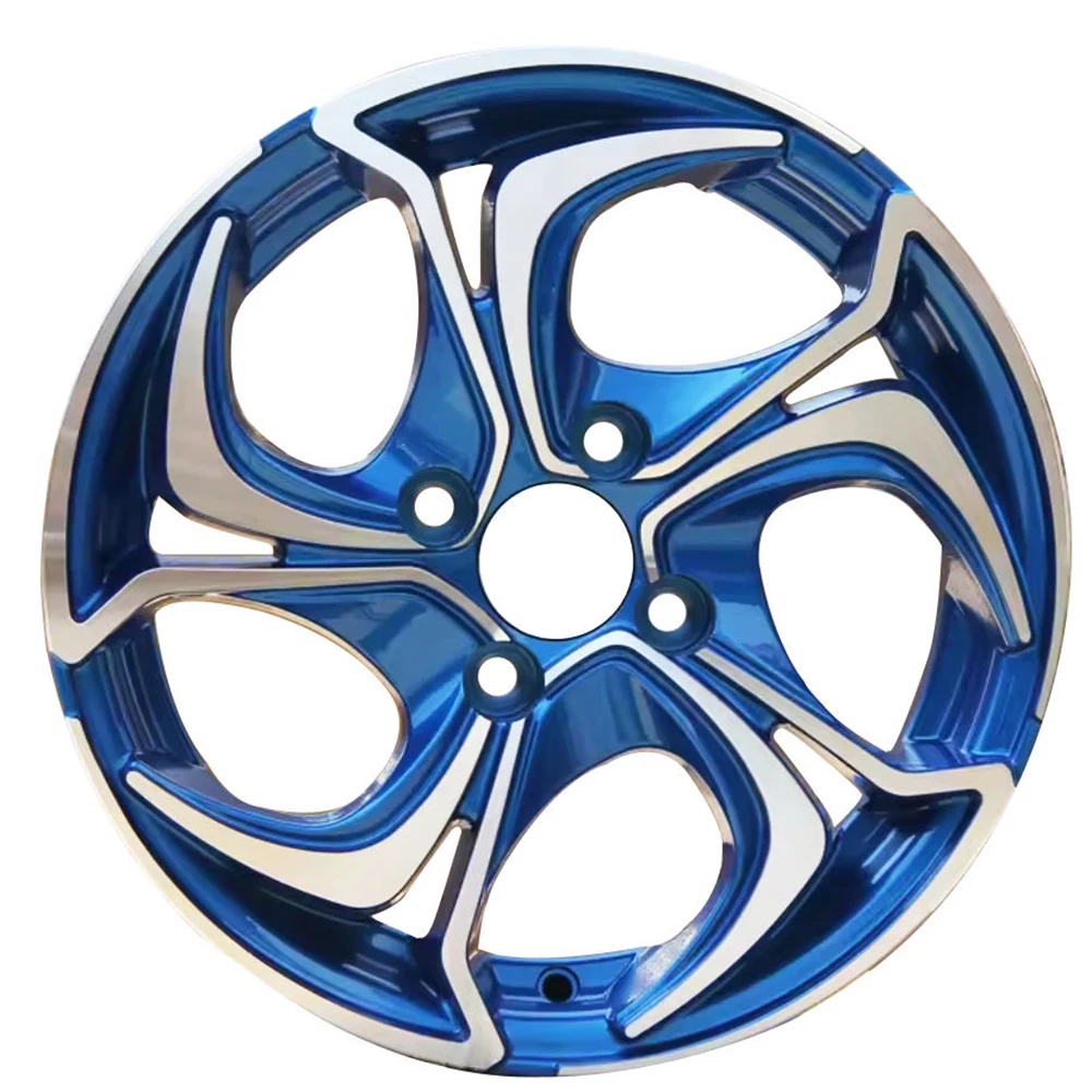 alloy rim forged wheel hub with pcd 100-114.3 tuning wheels blue machine face