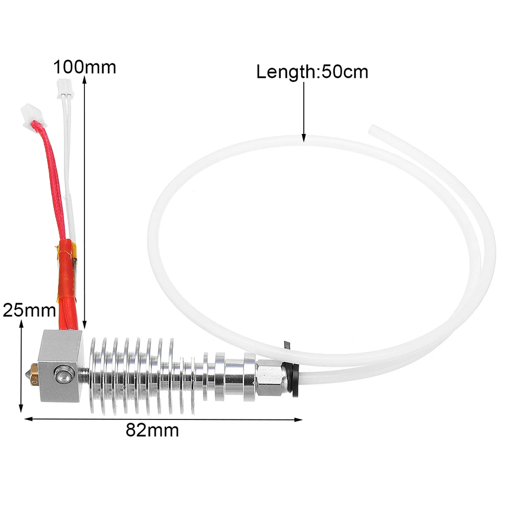 3D Printer 12V V5 j-head Hotend Extruder Kit Heater Hotend Printer Parts for Anycubic I3 Mega Printer Extruder 1.75mm Filament