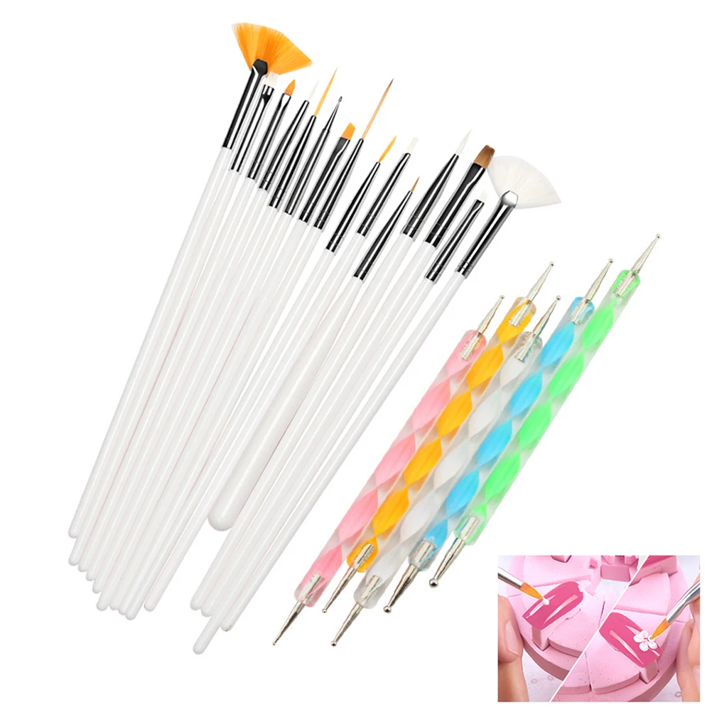 

Nail Polish Brush Set Nail Brush Set Manicure Brush Set Dotting Pen Tool Dotting Pen for Nial