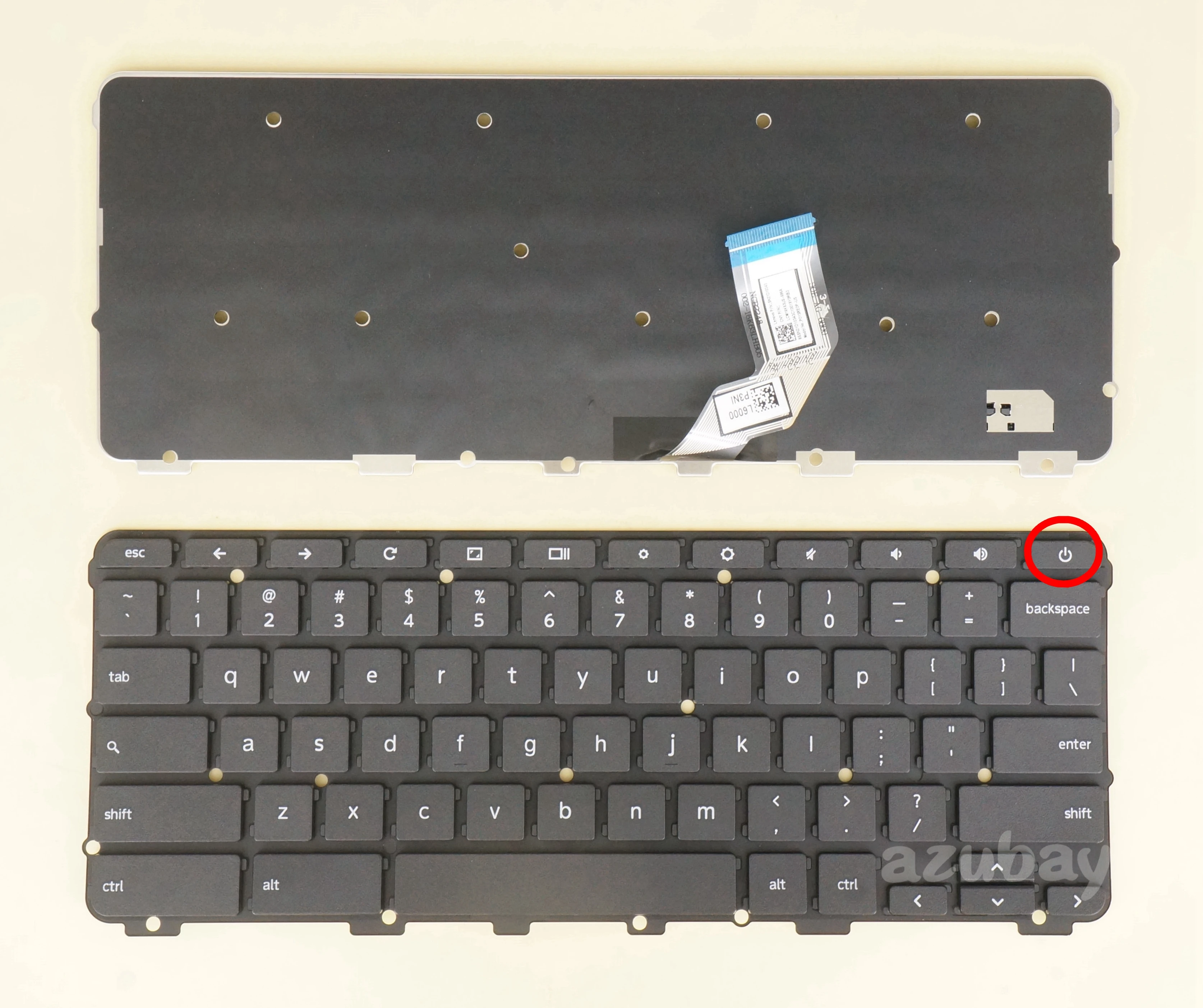 US Keyboard For Lenovo Chromebook 100e 81ER N24, 100e 2nd Gen ( 81MA 82CD 81QB 82Q3) PO1SRECP-US SN21D10343 LCM16K6 HQ2101623200