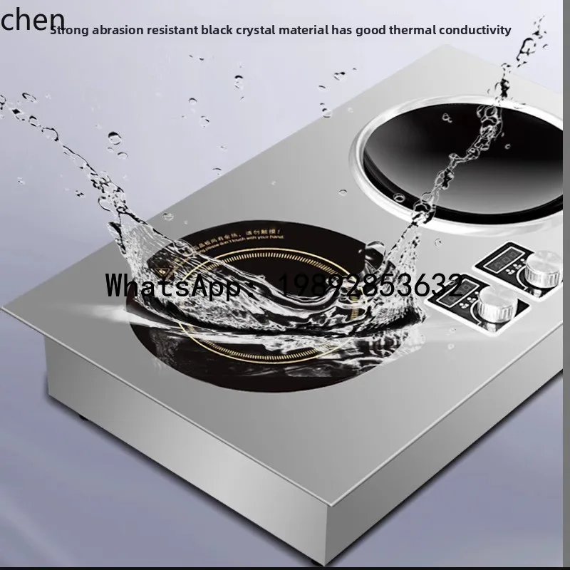 AB   household embedded double stove binocular induction cooker double head high power stir-frying concave electric cooker