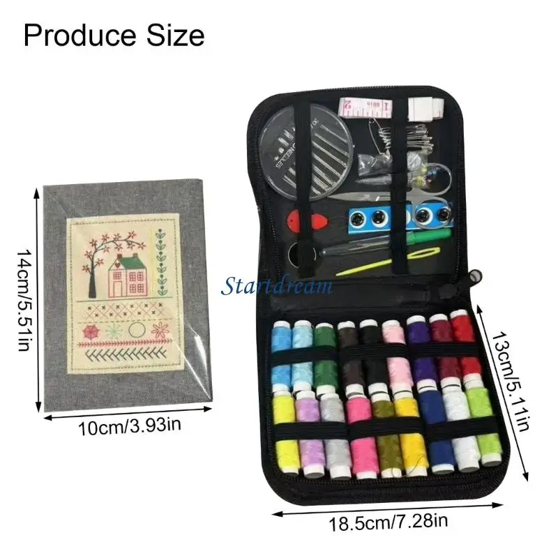 Embroidery Book Stitching Book with Needle Sewing Book Handmade Craft Sewing Tool for Sewing Techniques K92C