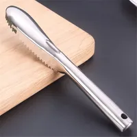 Fish Skin Brush Stainless Steel Scraping Fish Scale planing Brush Graters Fast Remove Fish Cleaning Peeler Scaler Scraper