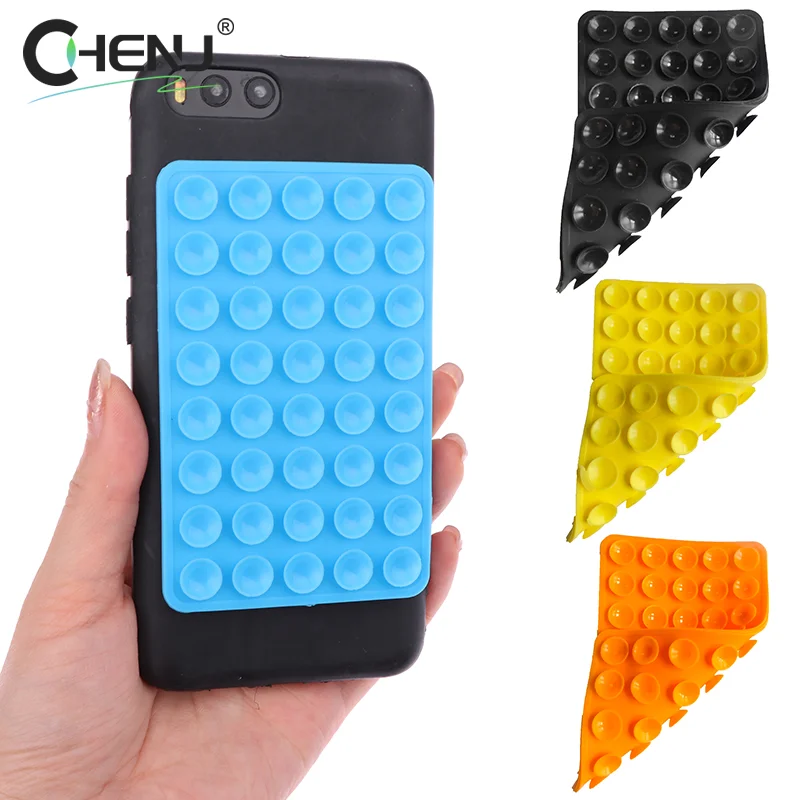 Color Backed Adhesive Sucker Pad For Fixed Pad 40 Double Side Silicone Suction Pad For Mobile Phone Fixture Suction Cup