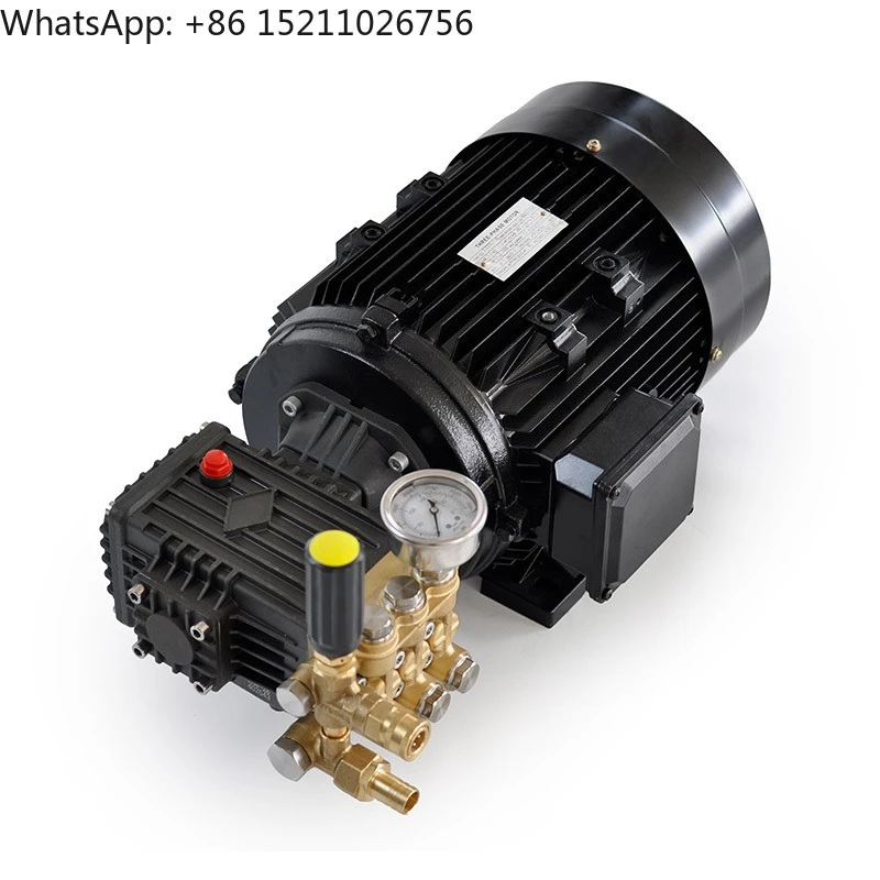 for Pump Motor Assembly for High Pressure Car Washing Machine All-copper Motor Washer Pump Triplex Plunger Pump 100 Bar