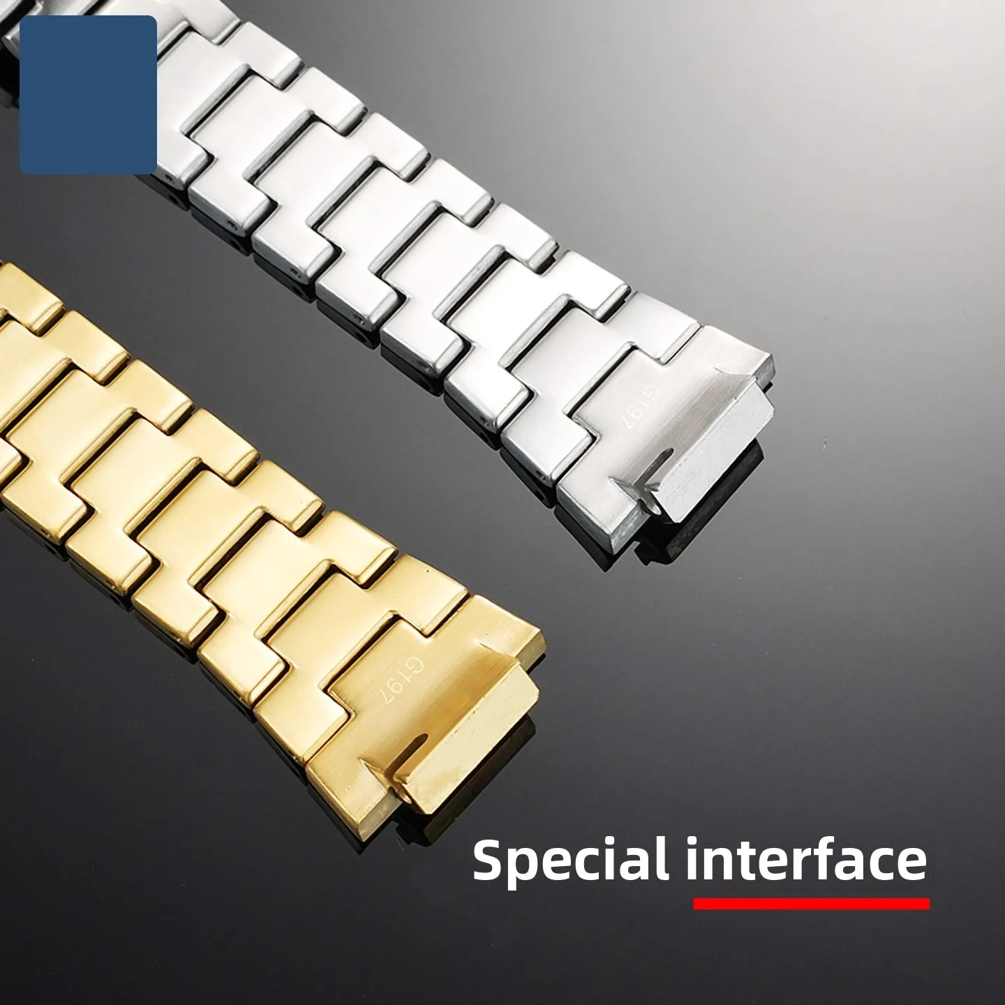 GM2100 Высококачественный металлический ремешок для Casio G-SHOCK GM 2100 GM-2100, ремешок для часов из нержавеющей стали, мужской сменный браслет, браслет