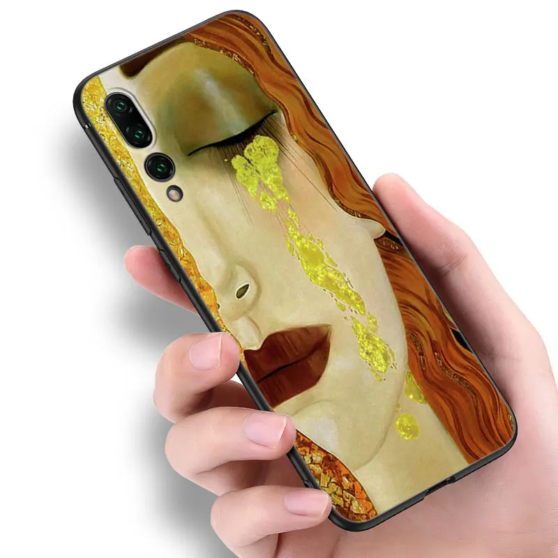 Starry Night Van Gogh Black Phone Case For Huawei P10 P20 P30 P40 Lite P50 P60 Art P50E P Smart Z 2018 2020 2021 Pro 2019