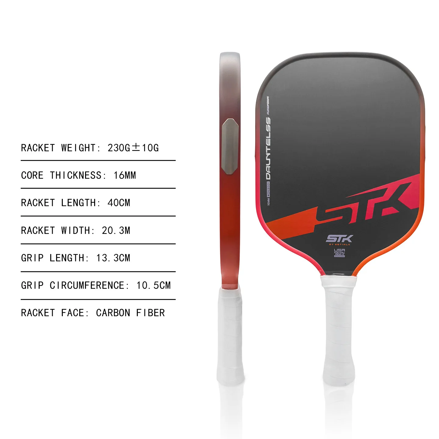 Professional Pickleball Paddle with GEN5 Design EPP Foam Core T700 Carbon Fiber Face 16mm Lightweight Tournament Racket