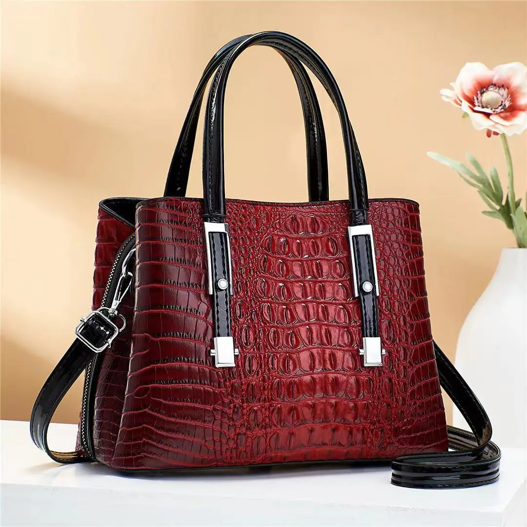

New Fashion Alligator Women Handbags European Designer Leather Ladies Shoulder Bags Female Girl Brand Luxury Crossbody Bag