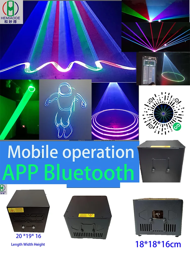 

5 Вт мобильный управляемый RGB лазерный свет для рождественской вечеринки, дискотека, лазерный проектор, программирование, приложение, подходящее для телефонов dmx/iOS/Android