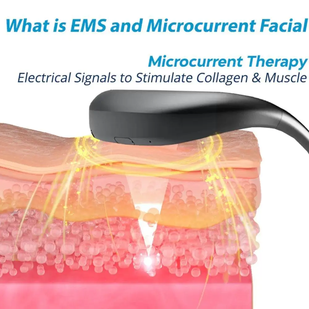 Ems v-face massageador de emagrecimento para lifting facial microcorrente face queixo elevador dispositivo wibratório exercitador pele apertar anti rugas