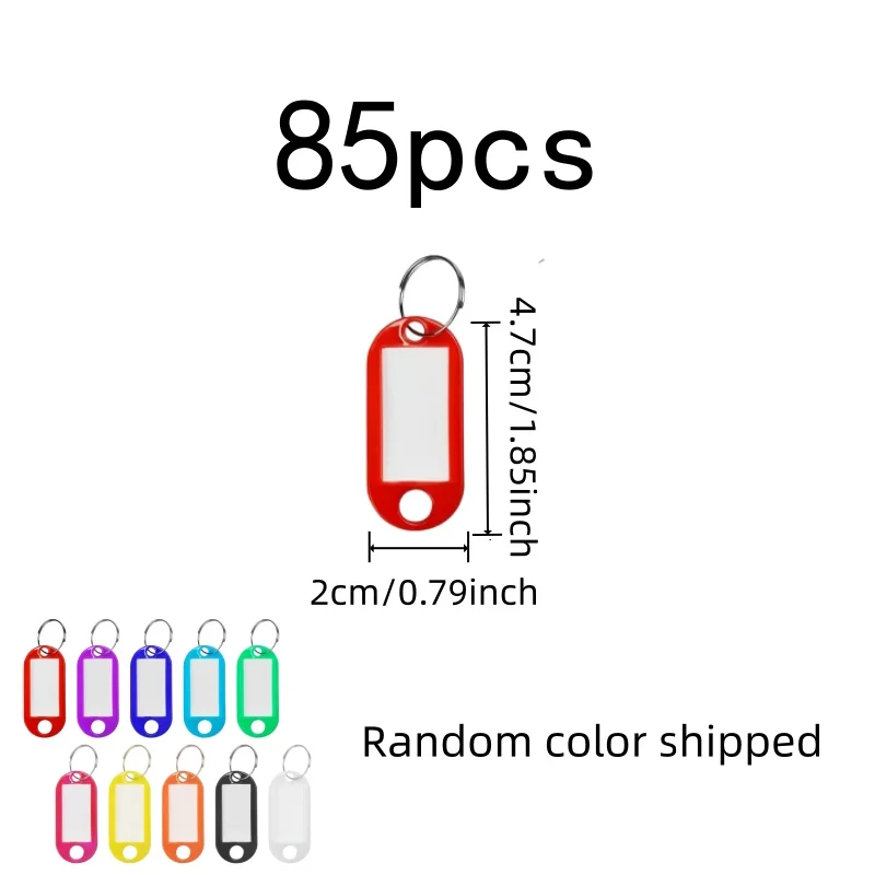 85 pcs Writable ID Labels for Office Item Labeling, Lightweight Portable, Random Color Assortment, Multipurpose