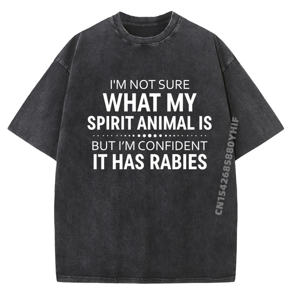 

Футболка с рисунком «Я не скачу, что мой дух», «Тварина, но я уверенно», мужские потертые футболки большого размера, веганские