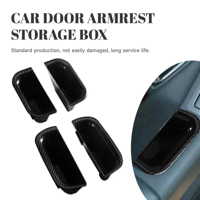 【Price Drop !!】 For Toyota Prado LC120 4Pcs Interior Door Armrest Storage Box Kit For Lexus GX470 03-09 Inner Handle Glove Organ