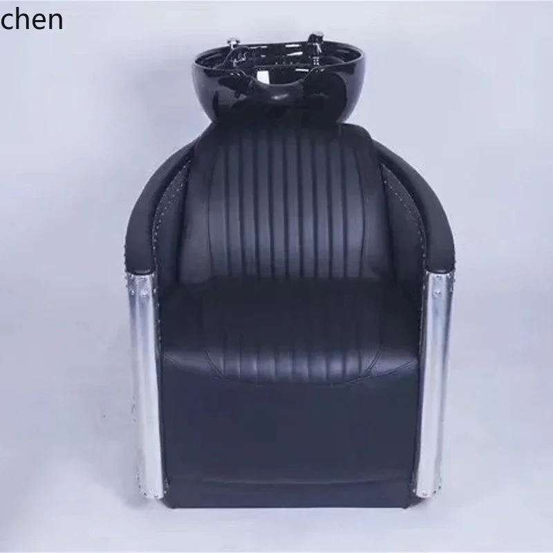 y8- Sitting Shampoo Bed for Hair Salon, Specialized for Hair Salons, Semi-Reclining Shampoo Chair with Water Flushing Bed