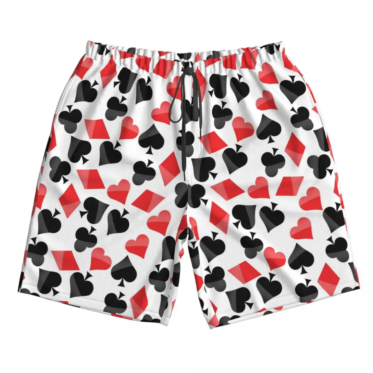 

Playing-card Symbols Trunks Beach Board Shorts Casual Quick Dry Swim Summer Men Pants