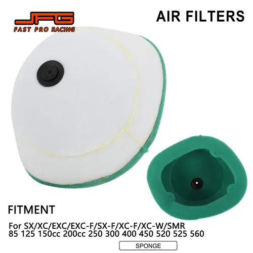 Limpiador de filtro de aire de espuma doble para motocicleta, para KTM SX XC EXC SX-F XC-W LC-4 SMR 85 105 125 200 250 300 400 450 520 525