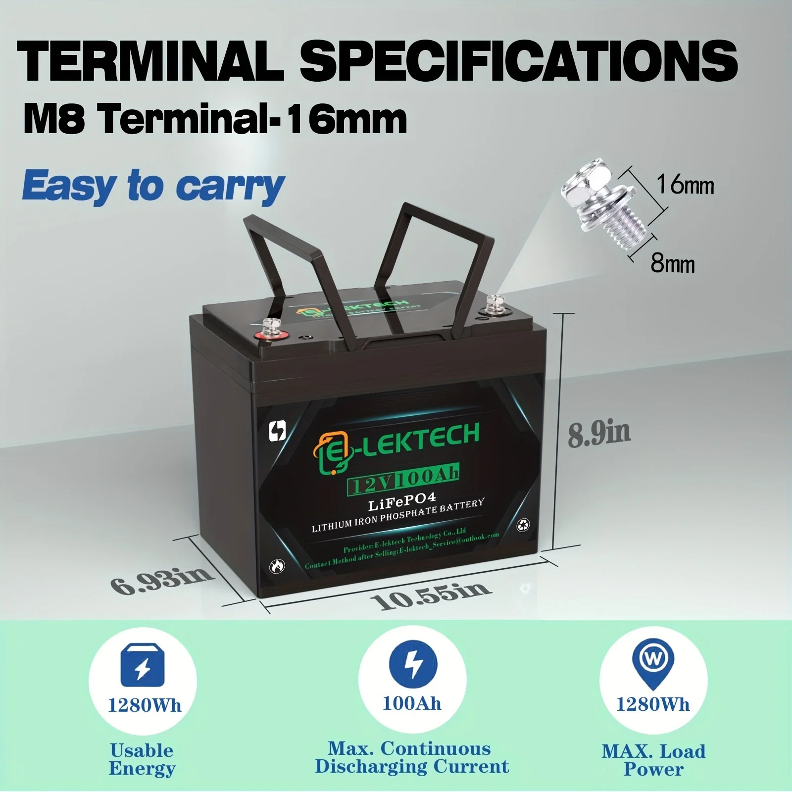 LiFePO4 Lithium Battery US Local Warehouse 3-7 Days Quick Delivery Deep Cycle Solar RV Storage Battery