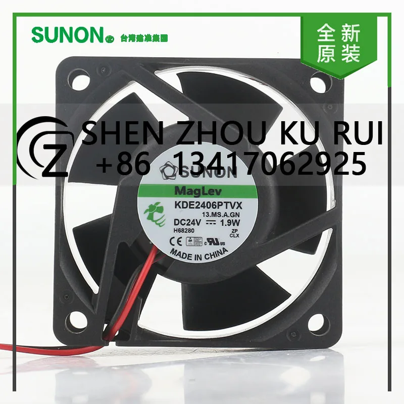 

Оригинальный Sunon 5 В 12 В 48 В постоянного тока 24 В 1,9 Вт AC EC 6025 60X60X25MM 6 см сервер с магнитной подвеской бесшумный инвертор KDE2406PTVX охлаждающий вентилятор