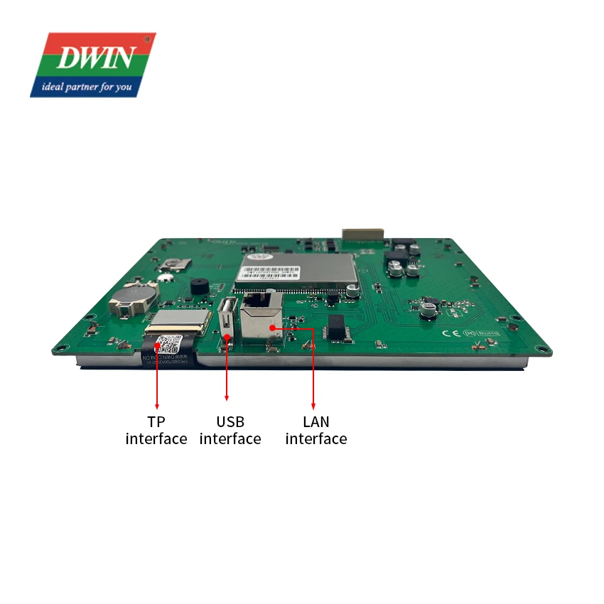 Dwin-Panneau d'affichage HMI avec base système Linux, écran tactile LCD, écran industriel, puzzles techniques TFT, écran tactile itif, 8 pouces, 1024x768