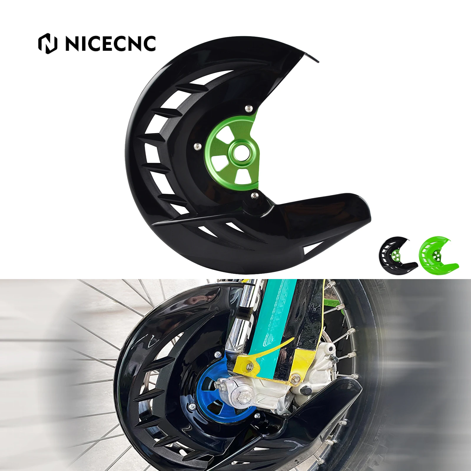 Front Brake Disc Guard Cover Protector For Kawasaki KLX450R 2008-2015 KX450F 2006-2018 KX250F 2006-2019 KX125 KX250 2006-2008