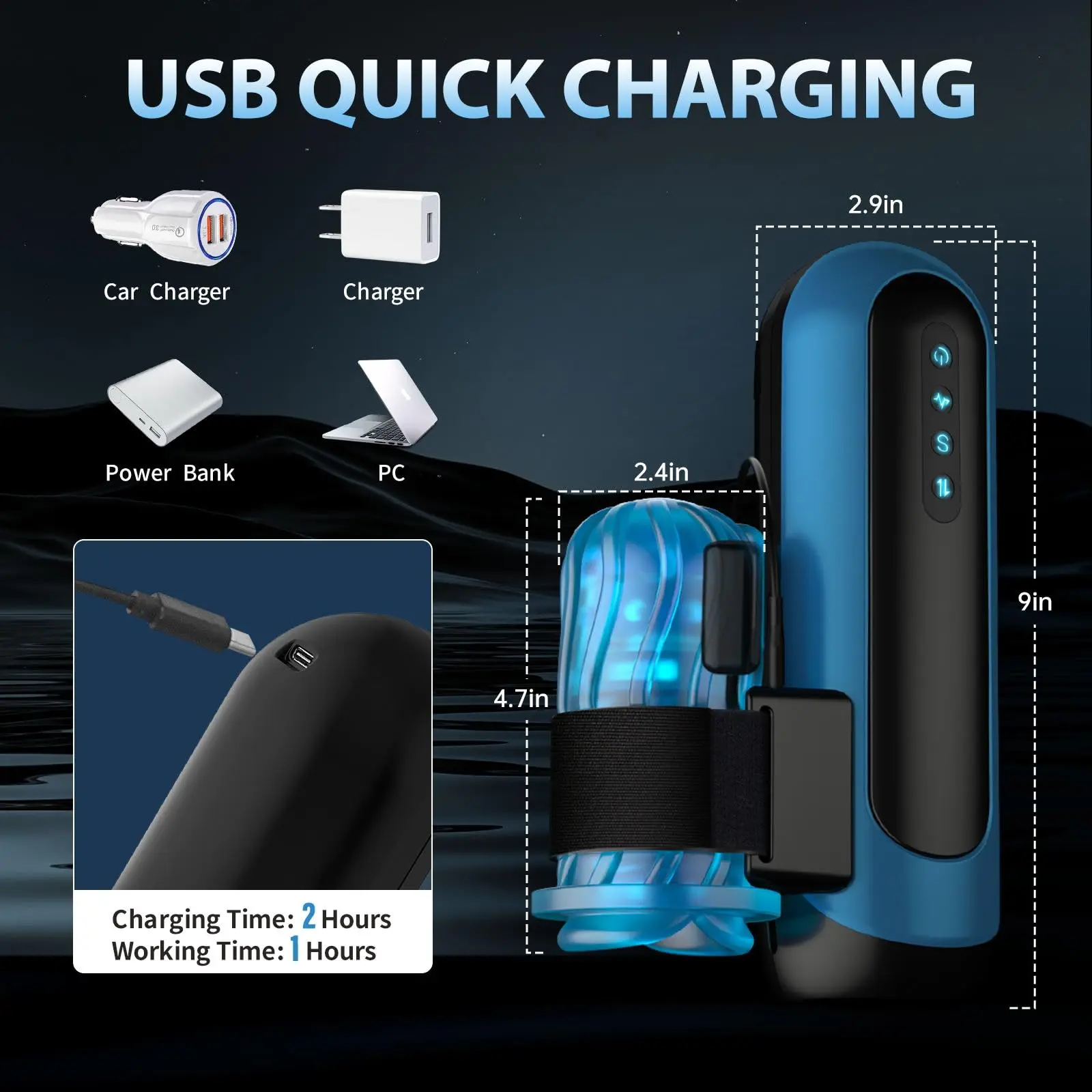 مهبل جيب قابل للتبديل جهاز استمناء ذكر آلي مع 6 أنواع من المكبس و5 أوضاع تغيير السرعة ألعاب جنسية للبالغين #6