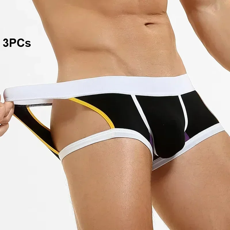 3 Stück Sexy Herren Boxershorts Geschenke für Ihn 2024 Herren Tanga Unterwäsche Dessous für Männer Tanga Hombre