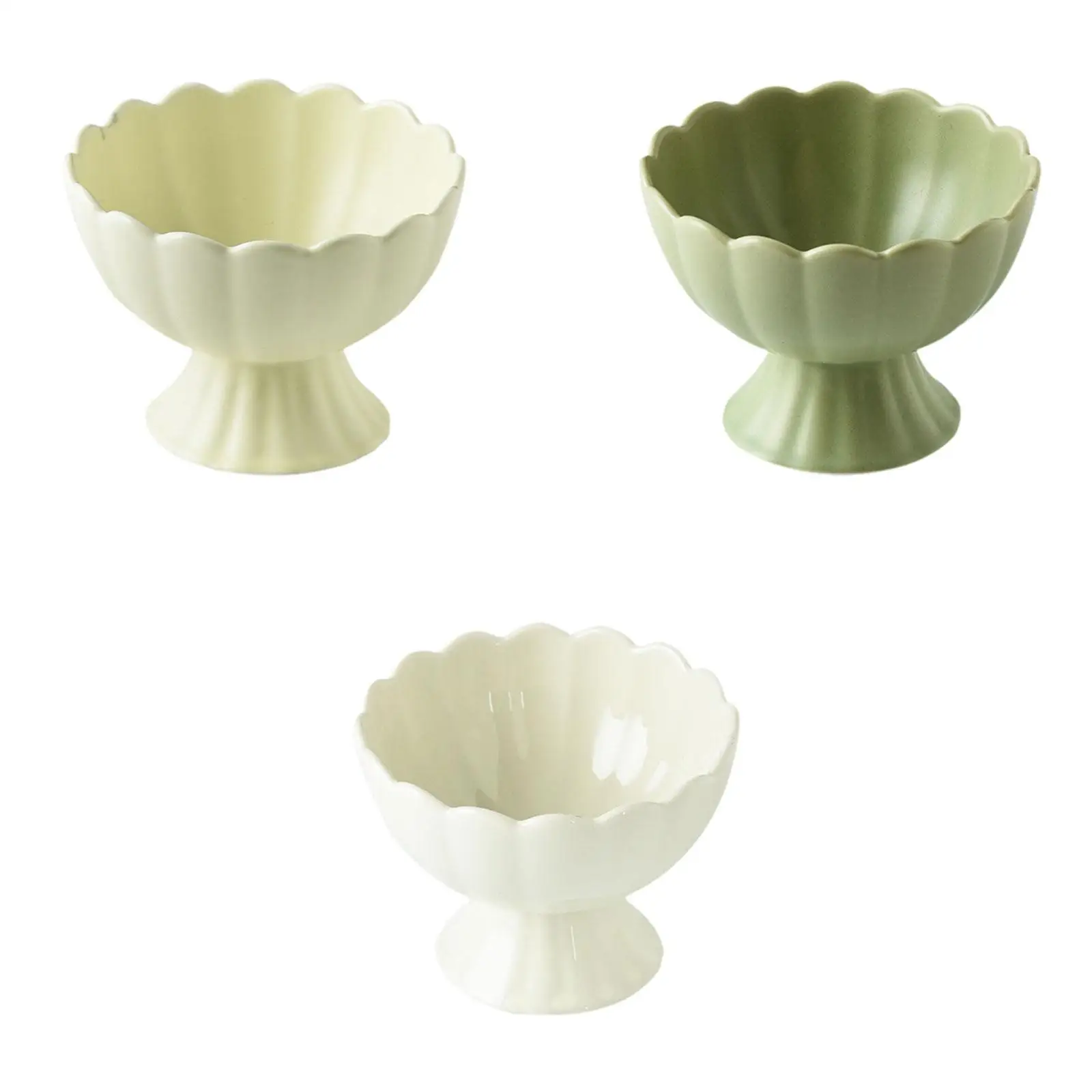Dessert Bowl, Goblet, Restaurant, Portable Decoration, Classic And Light Pastry Bowl, Ceramic Cup for Candy, Icy Drinks,