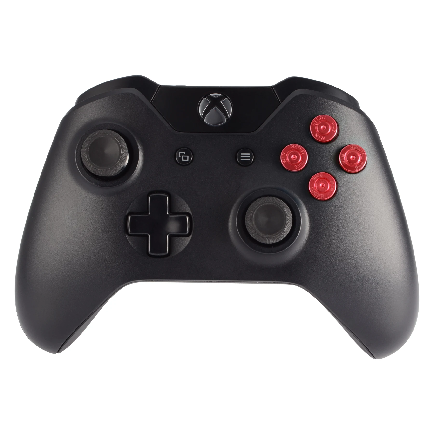 أزرار معدنية حمراء للغاية من سبائك الألومنيوم Thumbsticks رصاصة ABXY لوحدة تحكم Xbox One / Xbox One S / X