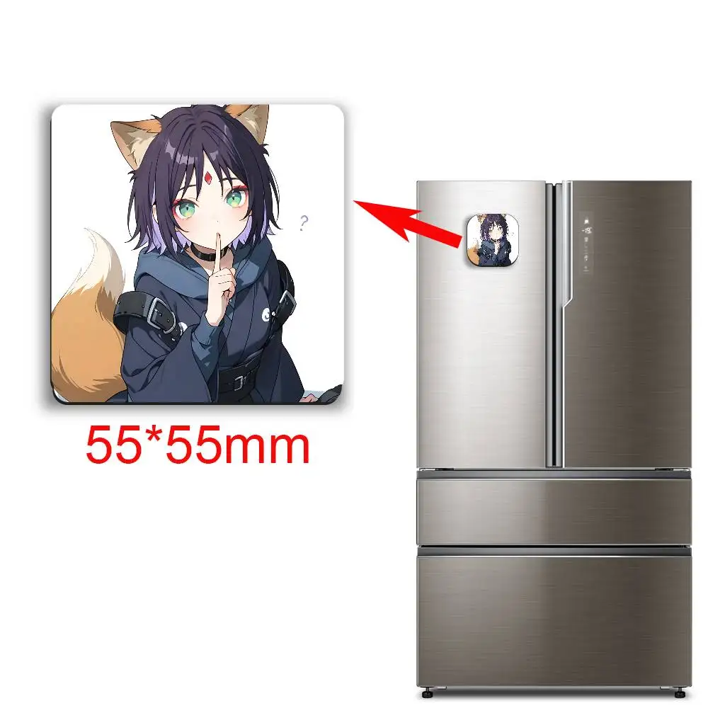 Girl Power Style Kaguya Cosmic Princess Magnetic Sticker Fridge Magnets No Falling Off Fit for Refrigerators All Metal Surfaces