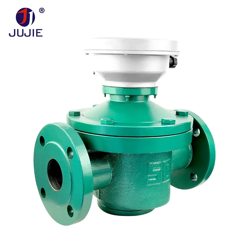 Mechanical Flowmeter Kerosene Viscose Liquid Edible Oil Asphalt Oval Gear Flow Meter Mechanical