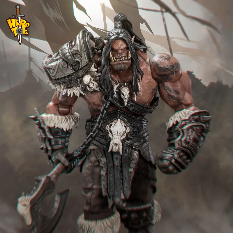 

Hero Toys Horde War Song Great Chieftain Grom Hellscream Orc Warrior масштаб 1:10 фигурка аниме модель модные игрушки настольный компьютер
