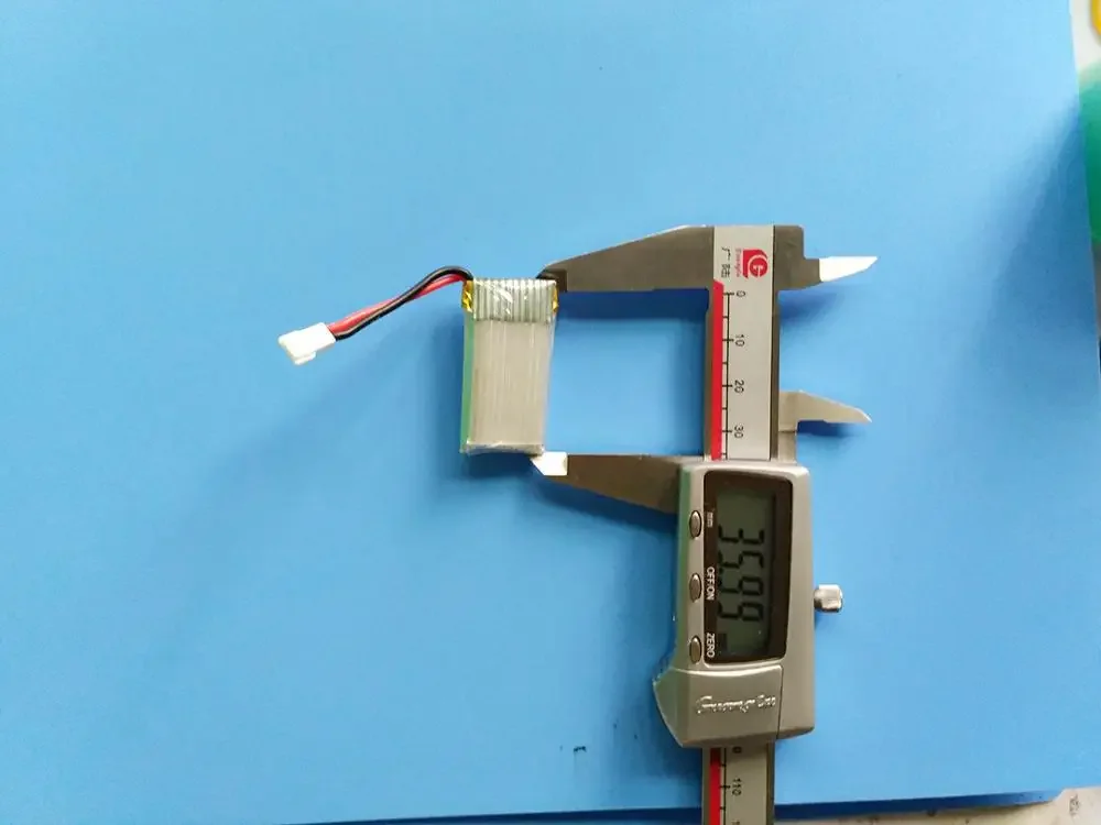 Батарея самолета с дистанционным управлением, литиевая батарея 3,7 В 752035   450мАч с защитной пластиной
